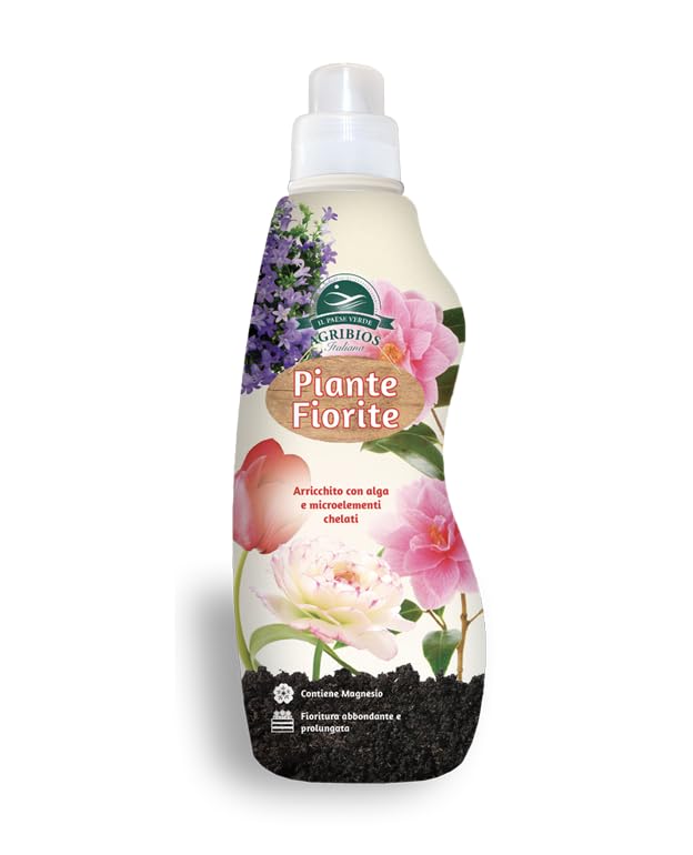 Concime Liquido Per Piante Fiorite Il Paese Verde - NPK 6.5.5.7 Con Microelementi 1,2Kg