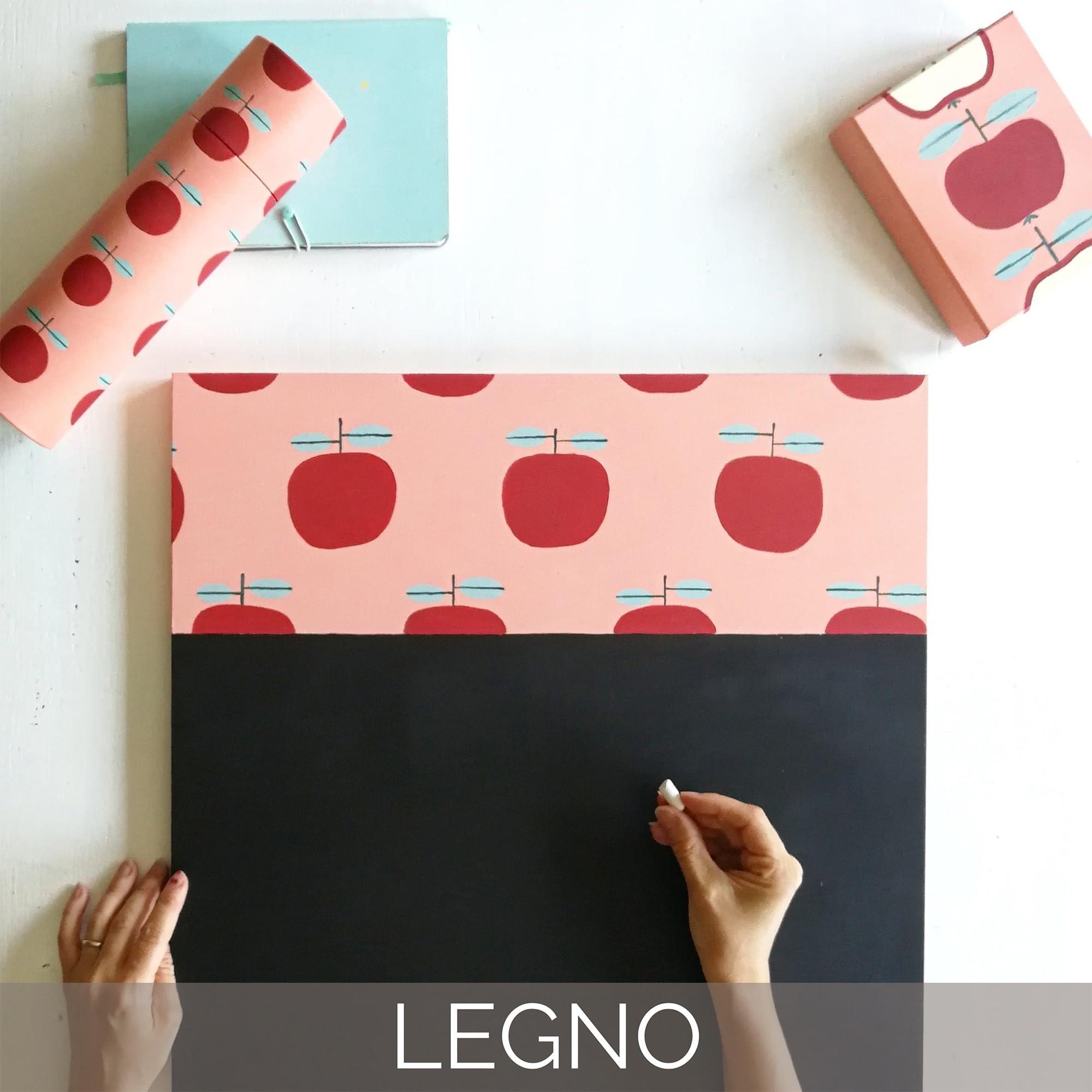 FLEUR DESIGNER'S PAINT | Pittura Effetto Lavagna, 0,750 litri, F77 Blackboard, Base Acqua, Trasforma Qualsiasi Superficie in una Lavagna su cui Scrive - 4