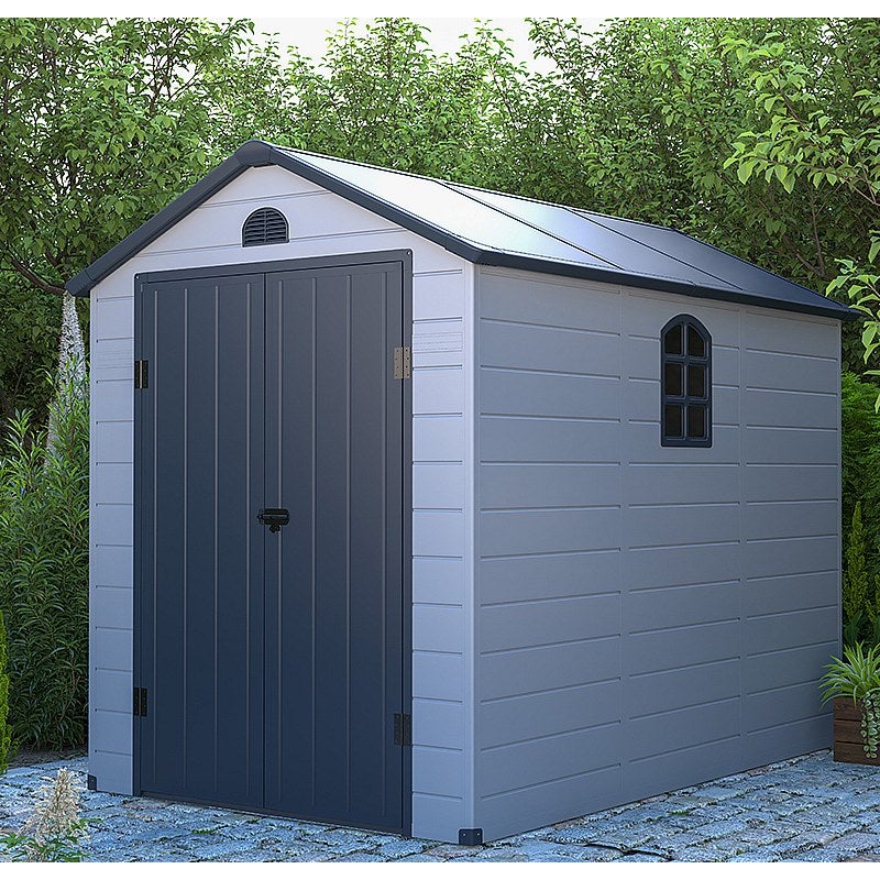 Wiata ogrodowa z szarej żywicy - CESIO - 5,32m²