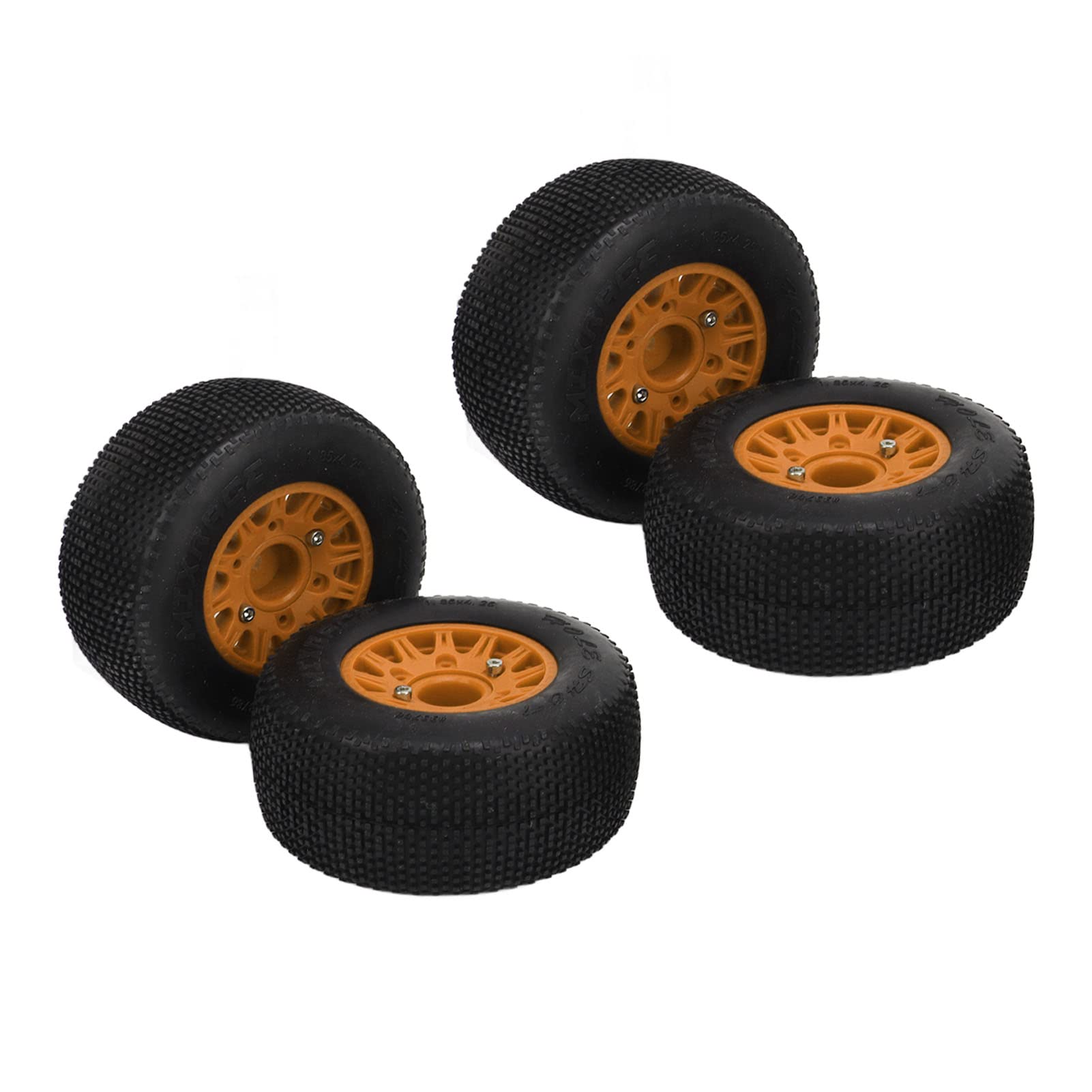 Generic Pneu de Voiture RC Réaliste, Roue en Caoutchouc et Plastique de 80mm pour Camions HSP 94186 1/14 1/16, Forte Adhérence pour Les Amateurs de Tout- Terrain