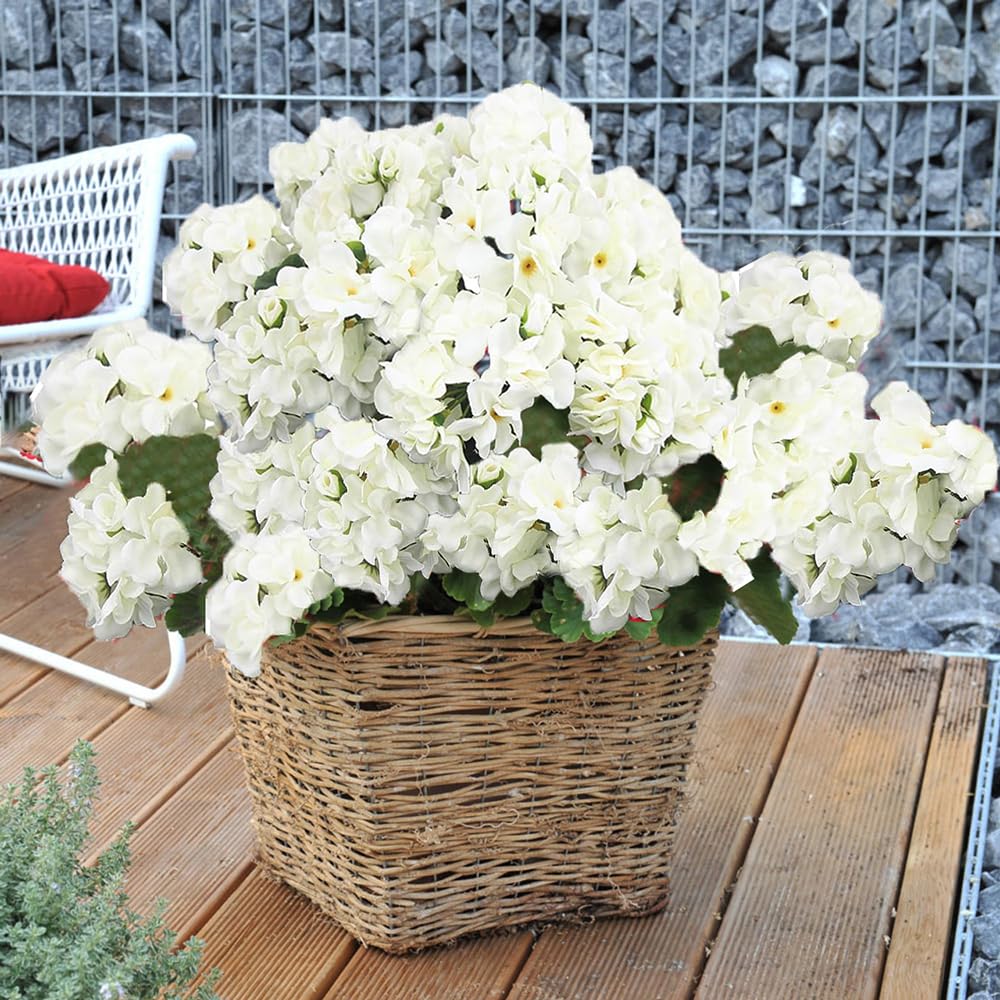 Set di gerani artificiali e rossi | Grandi Sconti | Fiori artificiali
