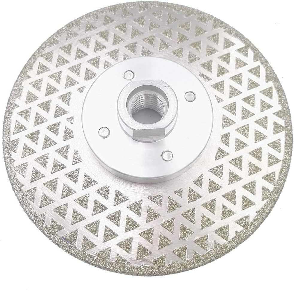 Dwustronna galwanizowana diamentowa tarcza tnąca i szlifierska 115 mm x M14 do kamienia, marmuru i płytek granitowych