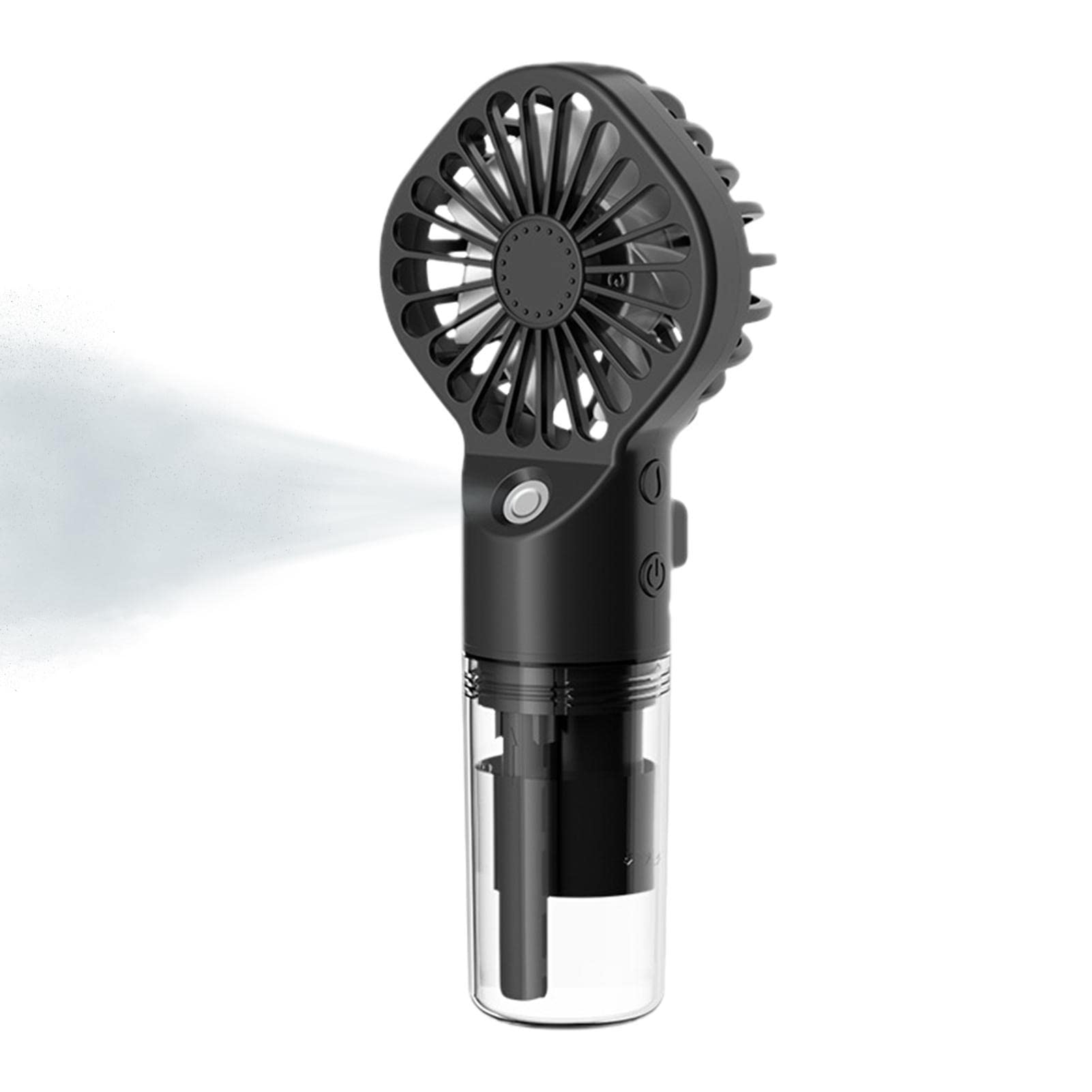 Ventilateur de brumisation 3 pièces, Mini ventilateur portatif avec brouillard d'eau, ventilateur personnel USB à 4 vitesses - 6