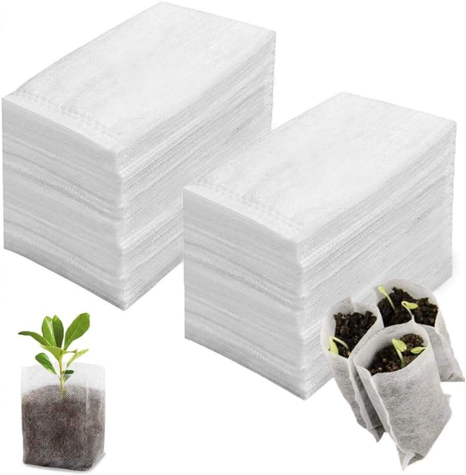 Opakowanie 600 sztuk Torebka na sadzonki 12 x 10 cm Torebka szkółkarska Torebka z włókniny Torebka do sadzenia Torebki do hodowli sadzonek