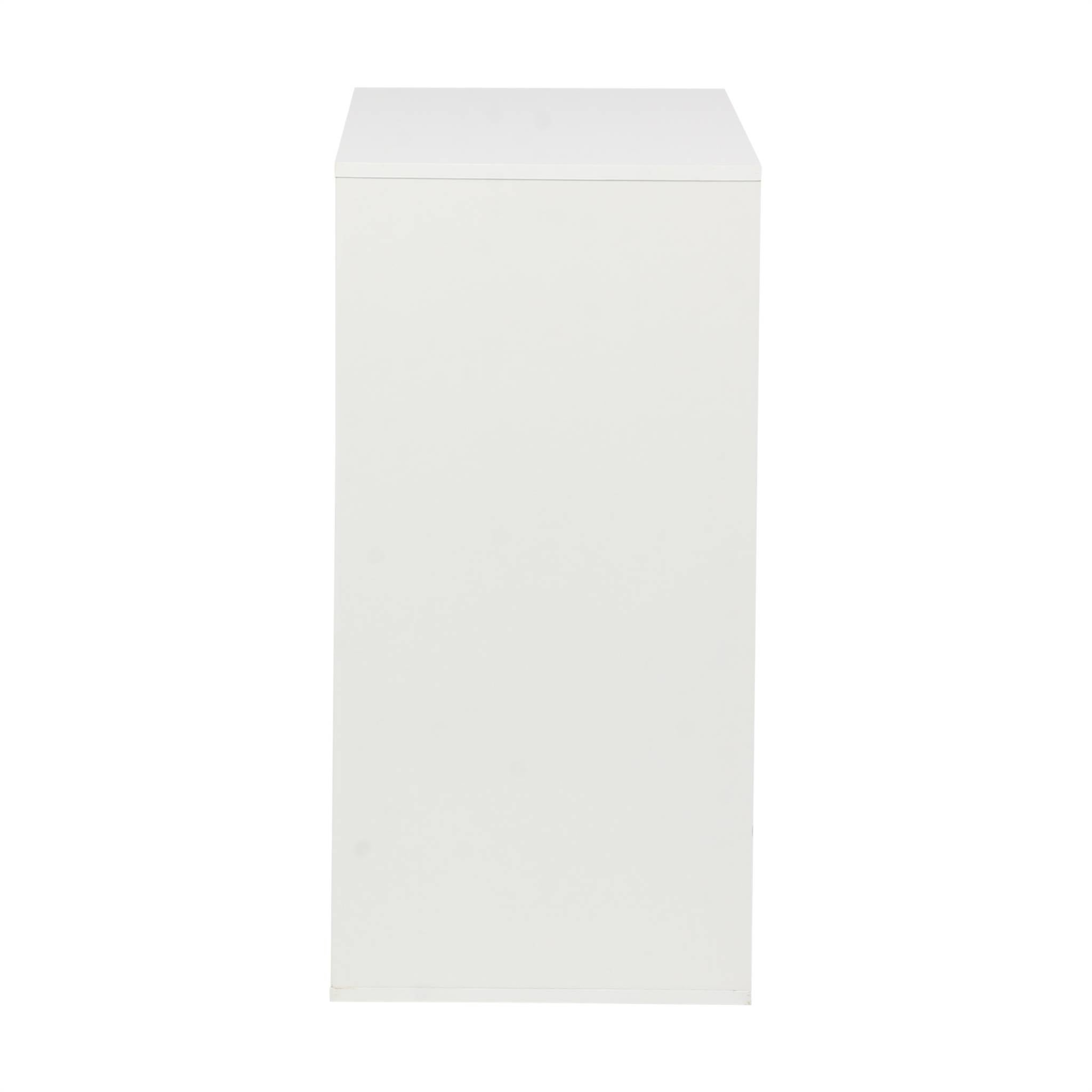 Commode. module de rangement décor bois blanc 3 tiroirs - Kompo - 5