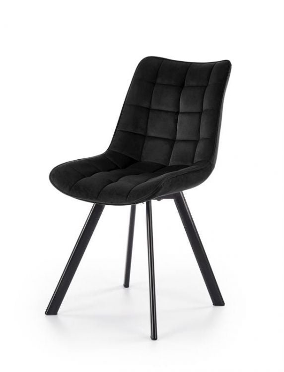 Krzesło tapicerowane K332 VELVET czarne