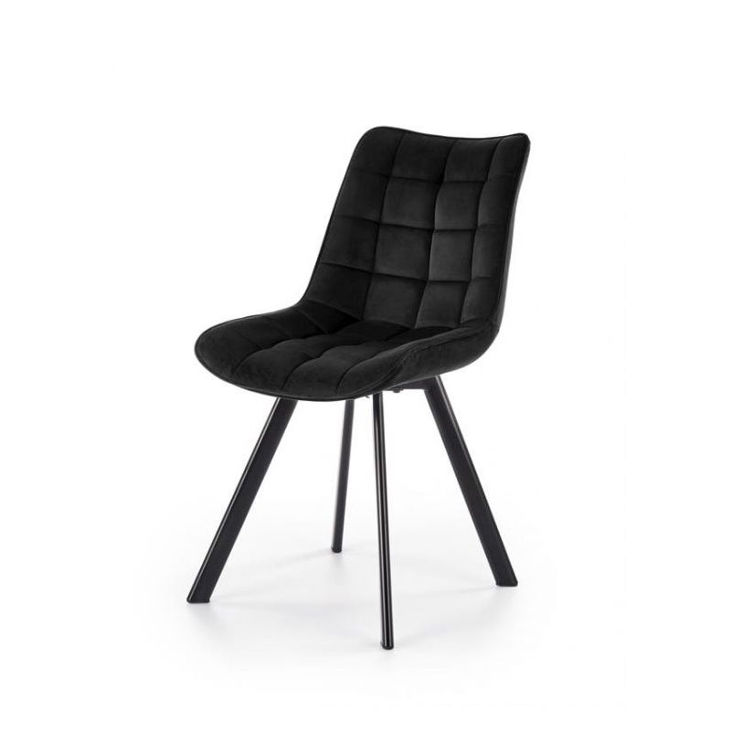 Krzesło tapicerowane K332 VELVET czarne