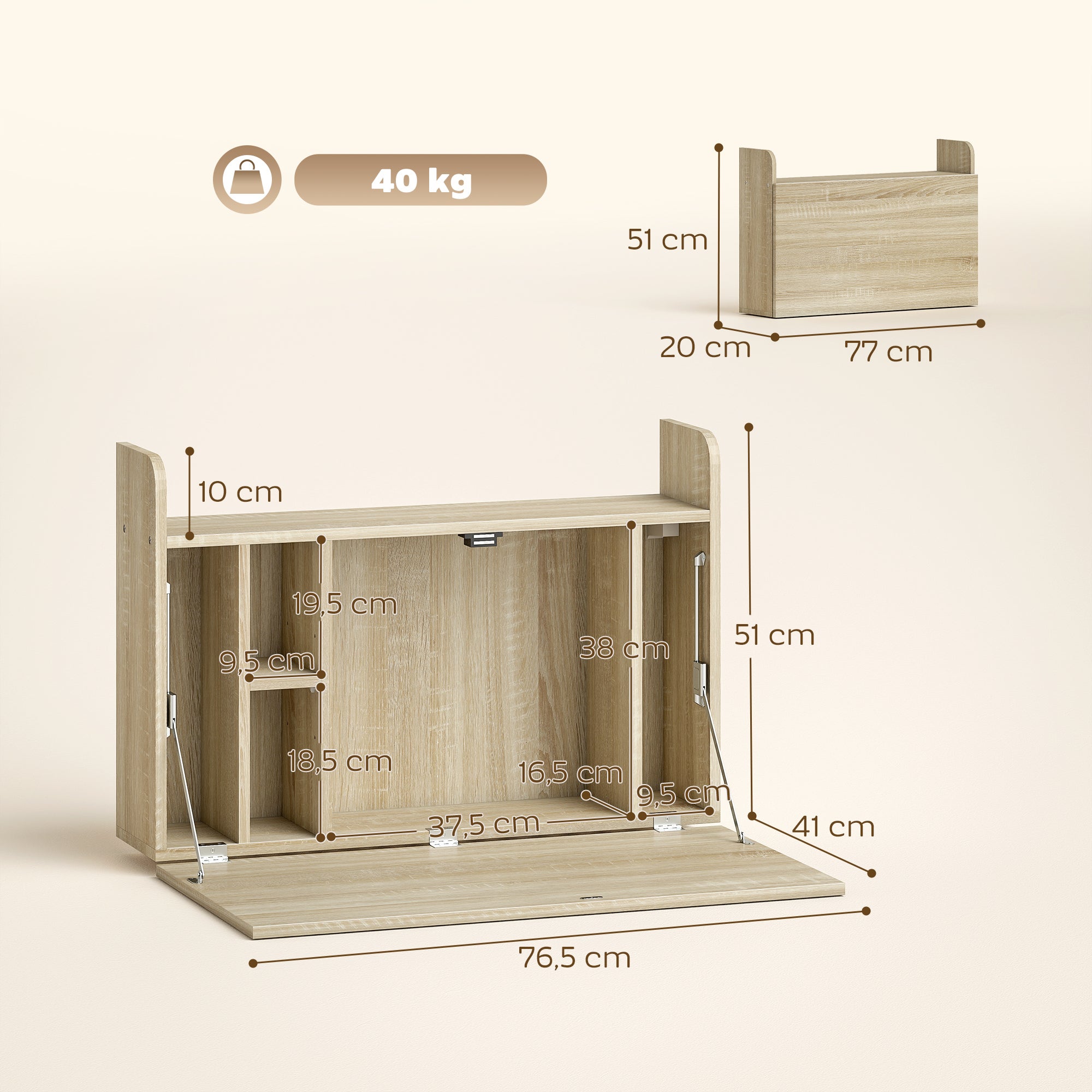 Bureau suspendu table murale table d'ordinateur murale et tablette ...
