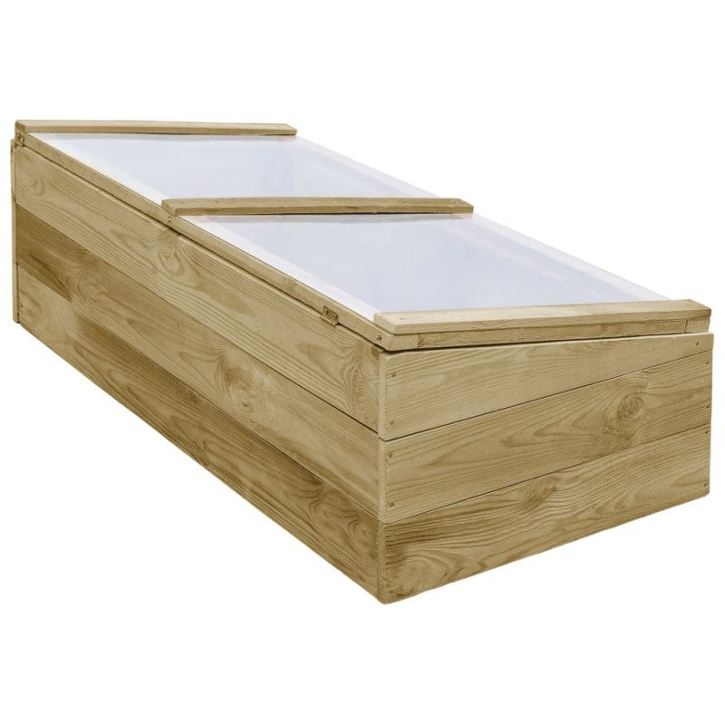 Serre Bois de pin imprégné 100x50x35 cm vidaXL - 7