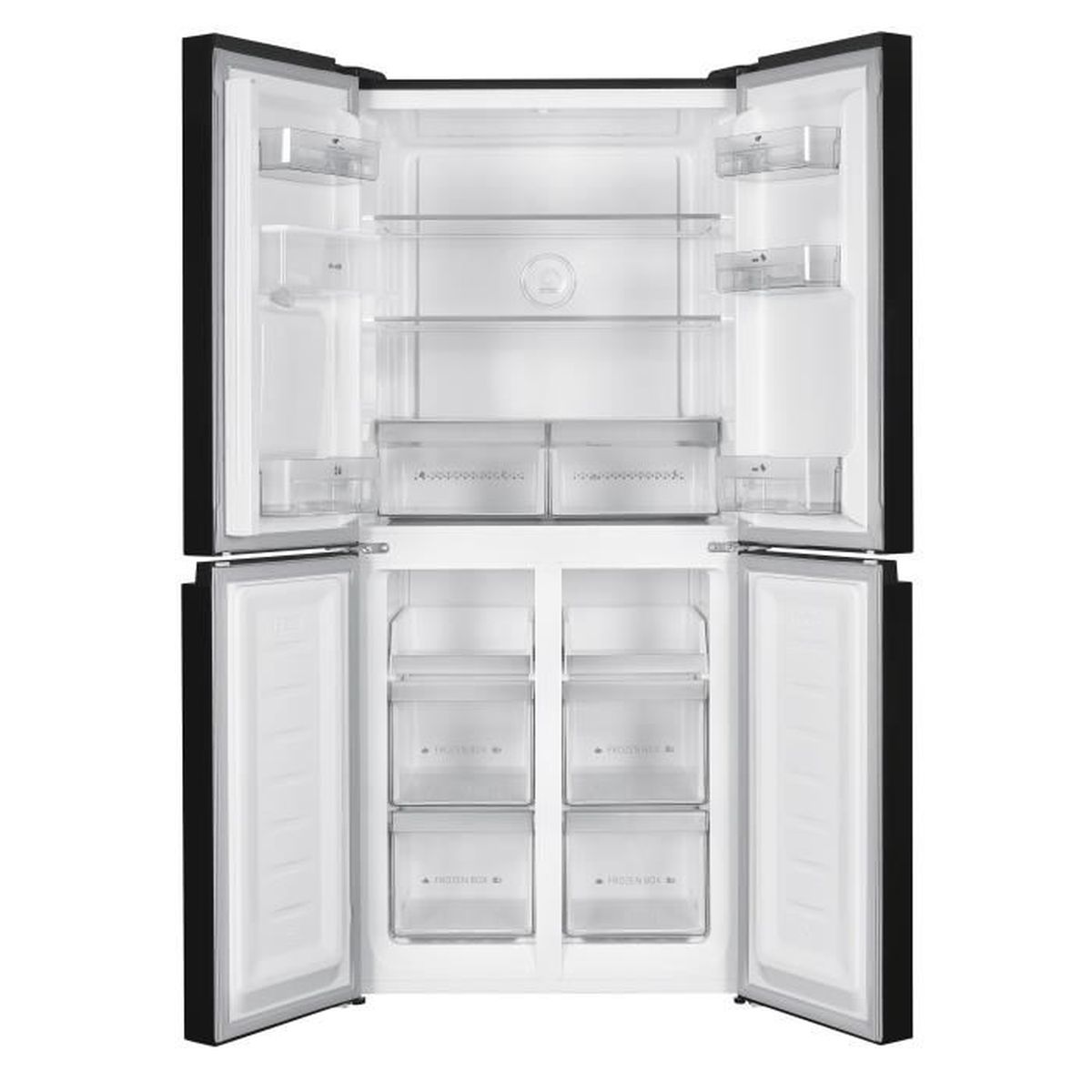 Réfrigérateur américain 4 portes Continental Edison CERA4D464BD noir No Frost avec distributeur d eau 464 L - 2