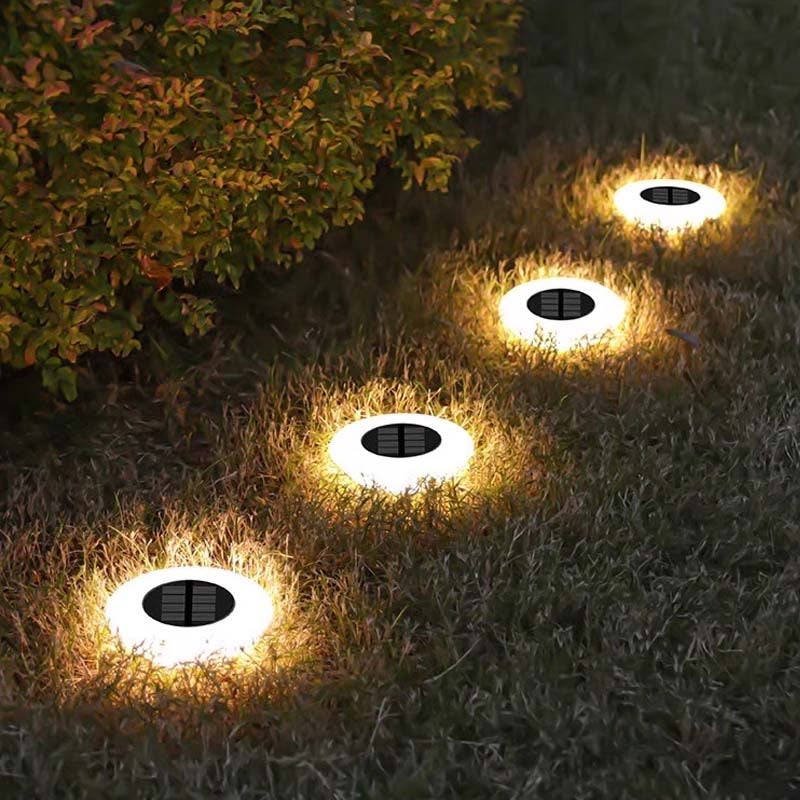 Luci Solari Da Giardino In Vetro Craquelé – Metalliche, Luce Bianca Calda, Altezza 42,5 Cm - 2