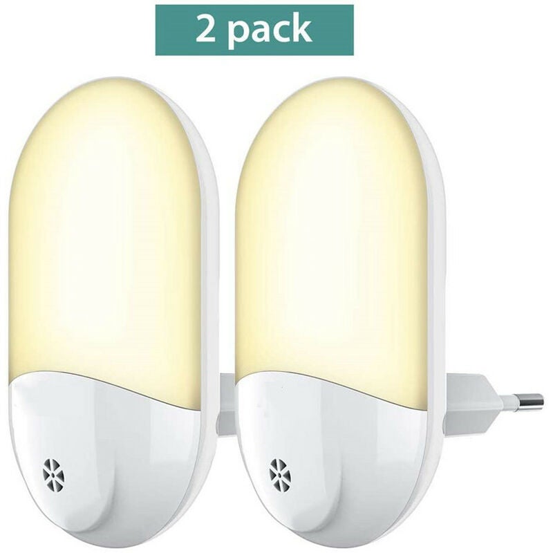 (2 szt., 58x28,5x100(mm)) Enfant LED Lampka Nocna Wtyczka Elektryczna Wielokolorowa Automatyczna Plug-And-Play Lampka Nocna Sieciowa