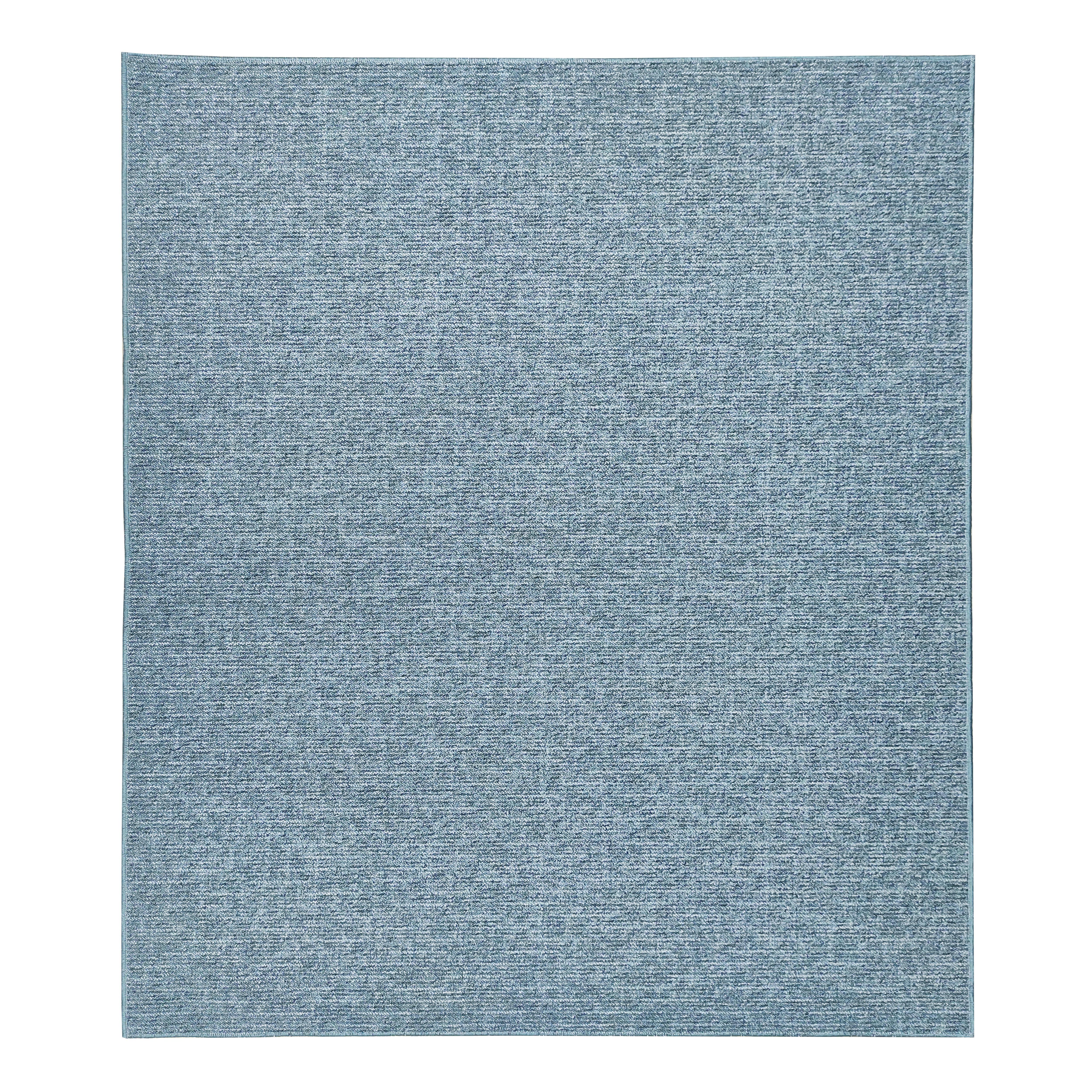 Alfombra amoeiro azul agua, tadi &imperio 1979, grande lisa , rústica efecto yute natural sin pelo , nudos,200x250 cm