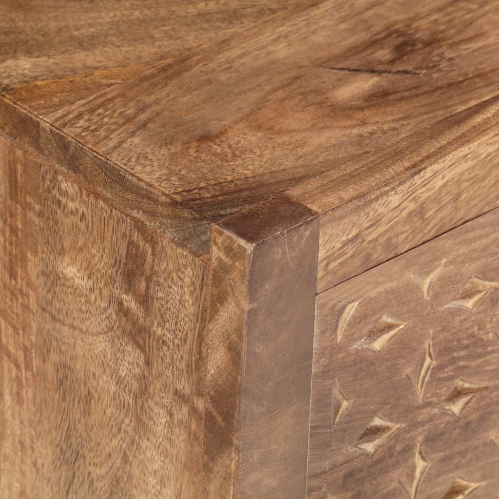 Table de chevet | Table d'appoint | Table de nuit 40 x 30 x 50 cm Bois de manguier massif CFW42416 - 3