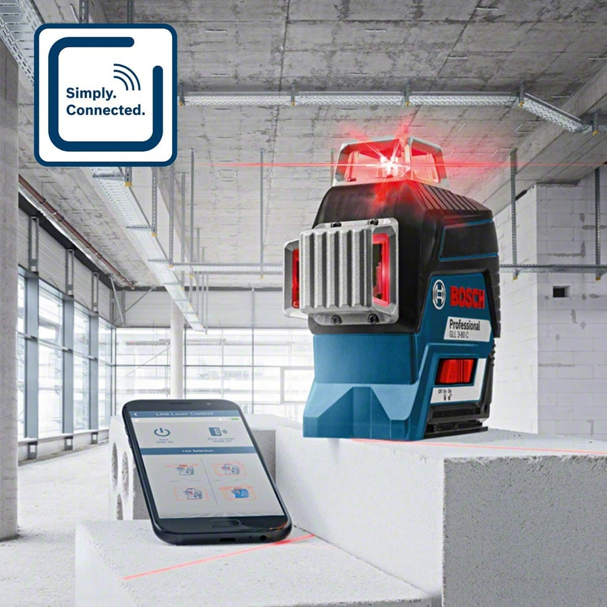 BOSCH Laser Pack 0601063R02 - GLL 3-80 C Professional (BM1, Target e L-Boxx) - 6