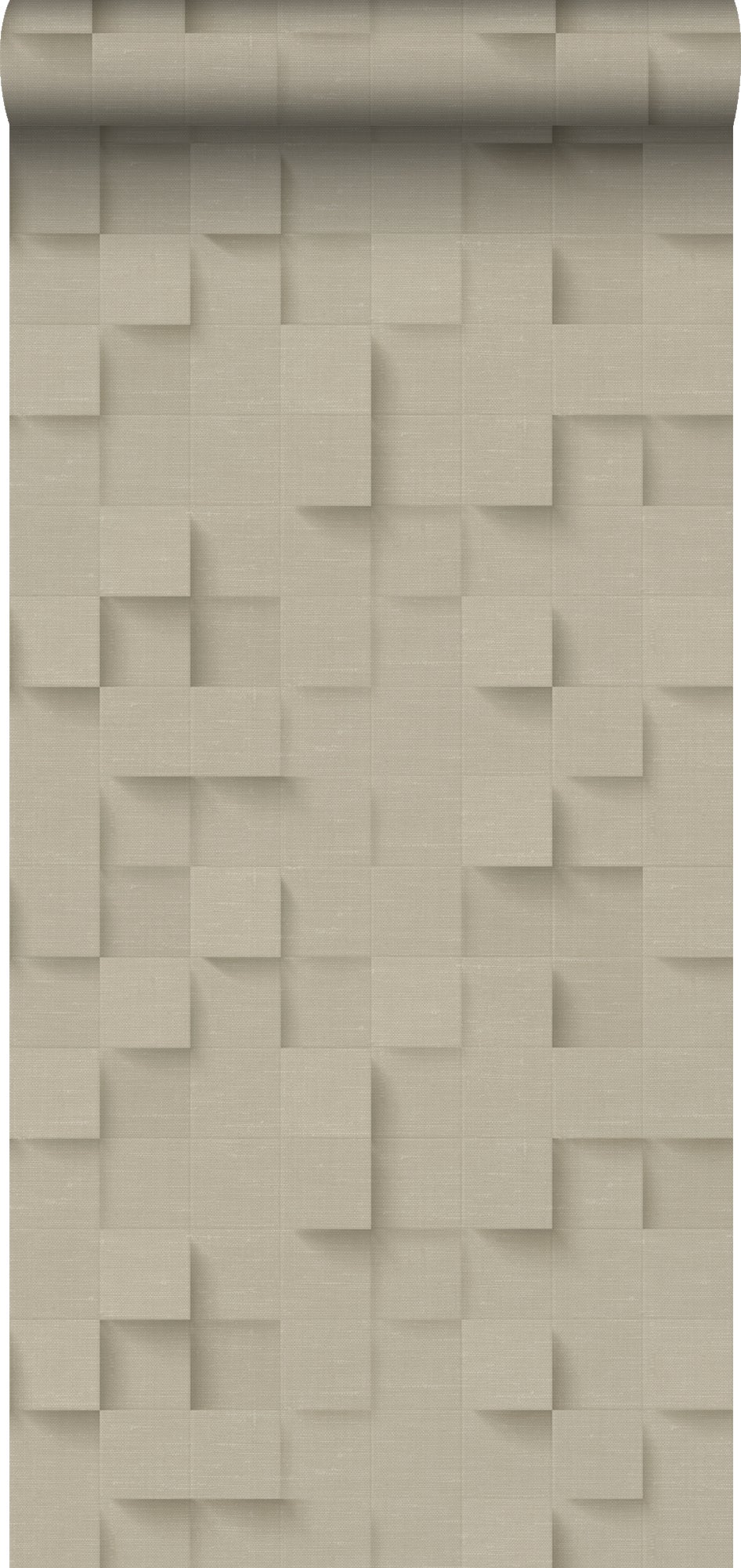 Tapeta kostki 3D beżowym - 50 x 900 cm - ORIGIN