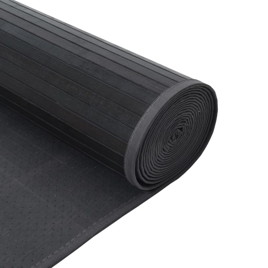 Tapis rectangulaire gris 70x1000 bambou - 5