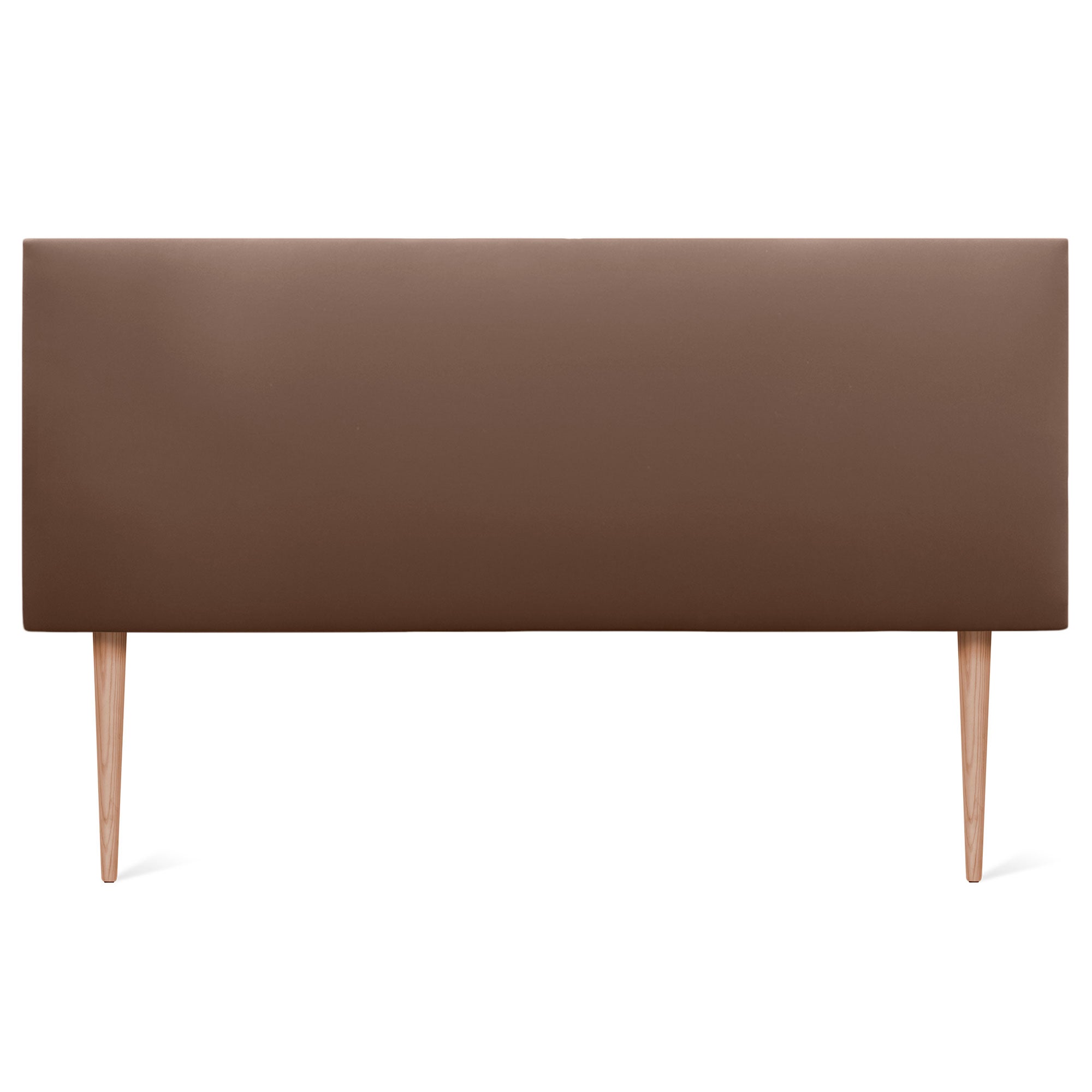 DHOME Cabecero de Polipiel Liso y con Patas cabeceros Cabezal tapizado Cama (Polipiel Arcilla, 135cm (Camas 120/135/140)) - 3