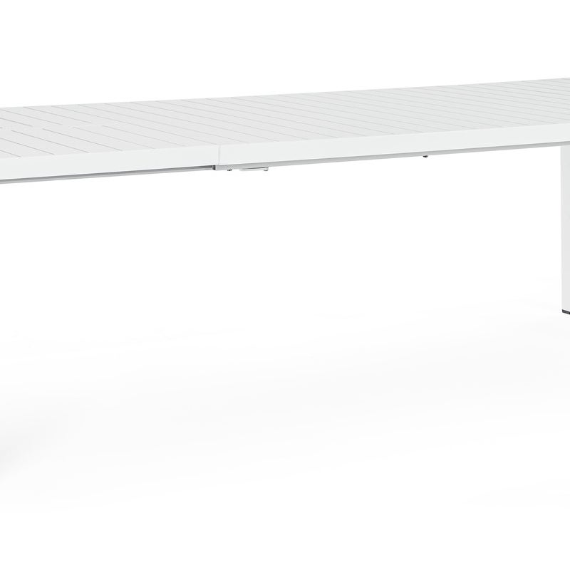 Stół rozkładany "KIPLIN" 100x180-240 biały aluminiowy, do ogrodu i na werandę