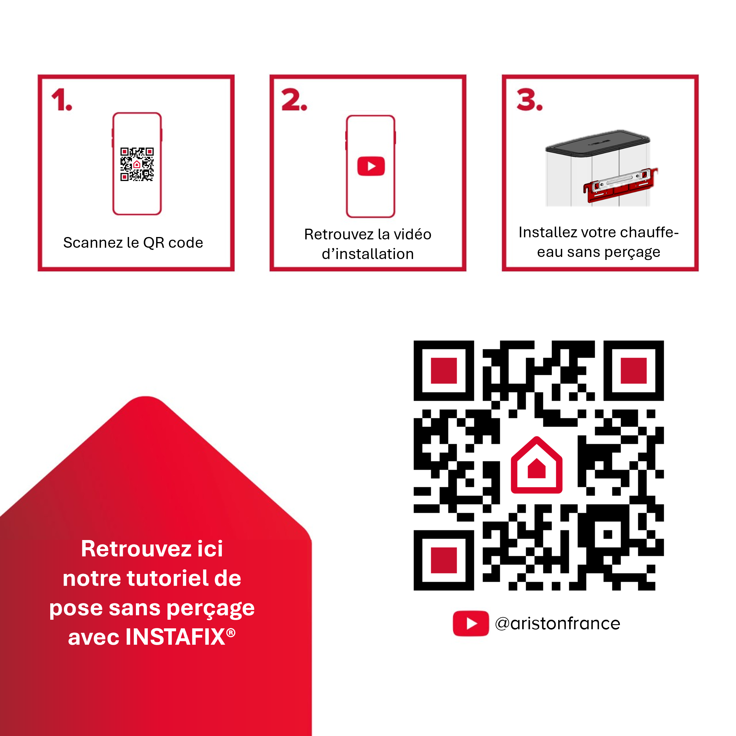 Chauffe-eau électrique Plat Multiposition Intelligent ARISTON Velis Dune 80L - Kit d'installation Inclus - 7