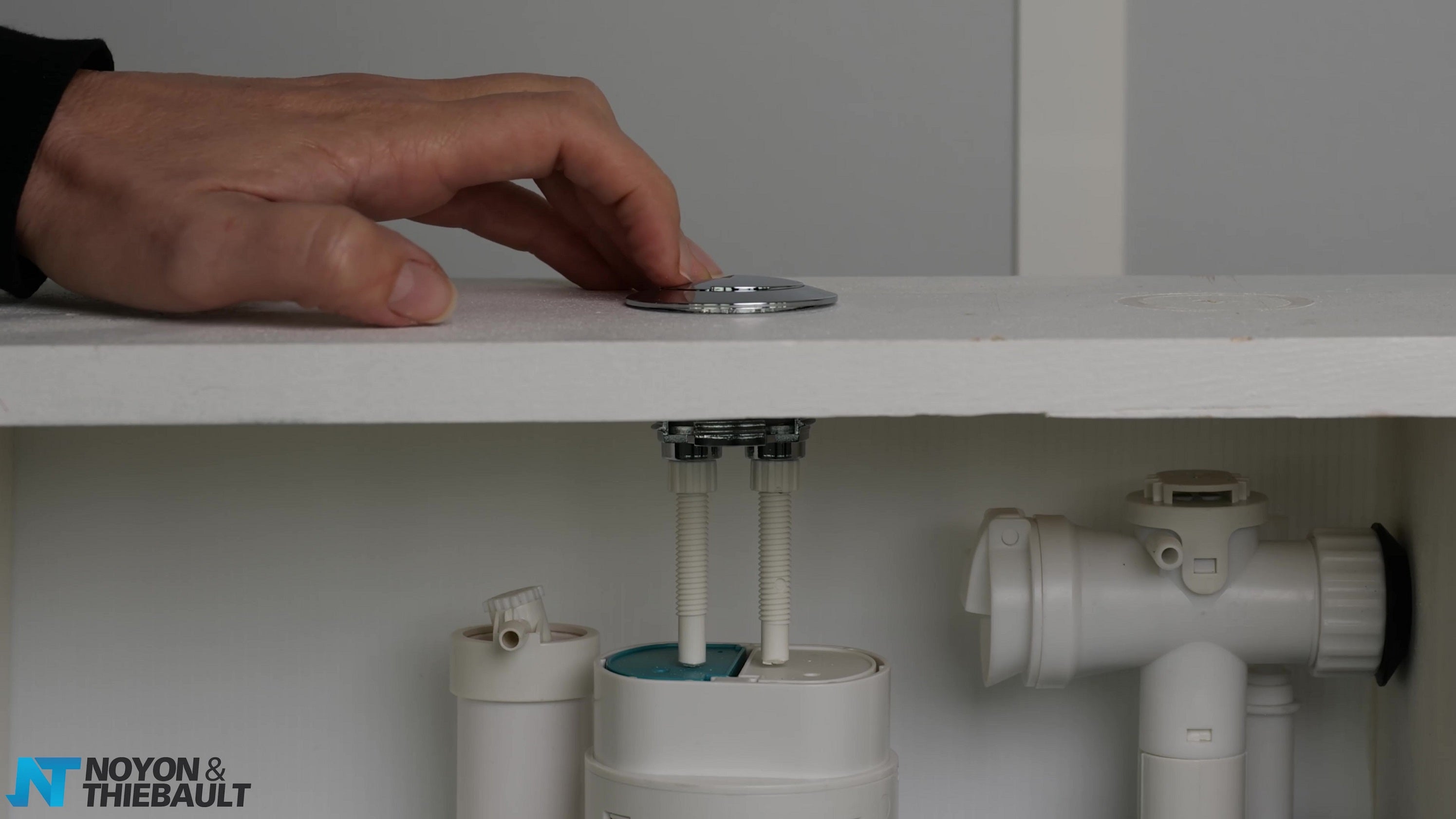 Ensemble Chasse d'Eau Robinet Flotteur + Mécanisme WC à Bouton Poussoir 3/6 Litres NOYON & THIEBAULT - 7