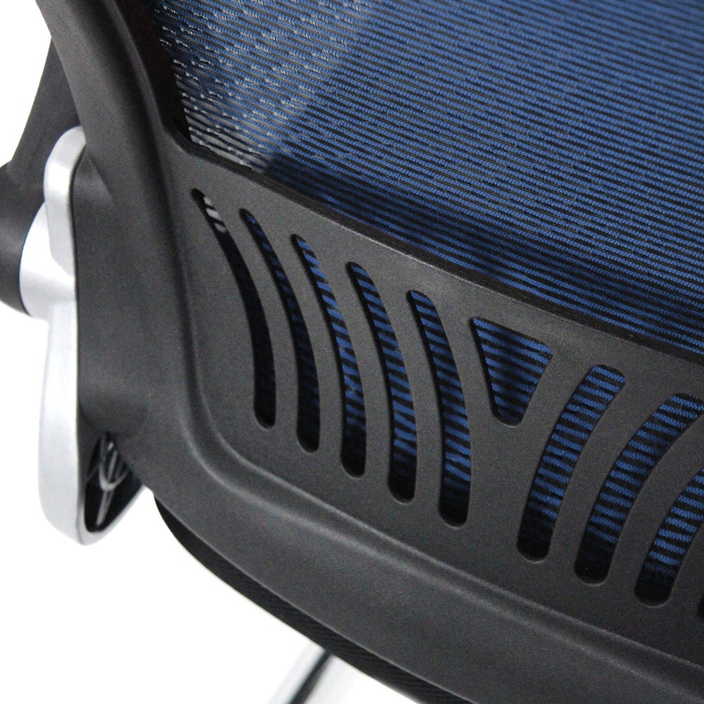 Sedia per visitatori / Sedia per conferenze FLYER PRO V Mesh Nero/Blu hjh OFFICE - 3