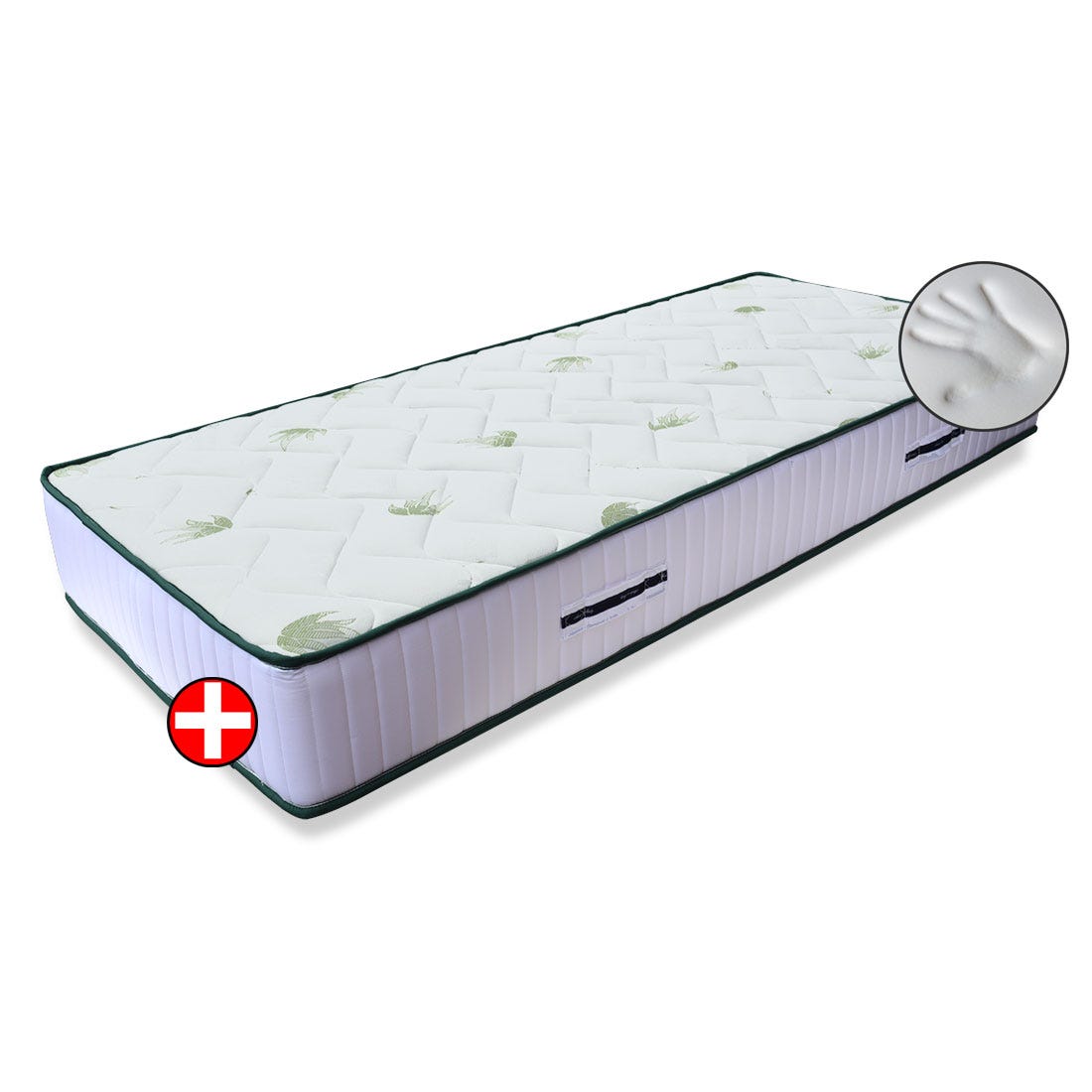 Matelas Rigide LISA H17cm Matelas Memory DETRACTABLE, intérieur semi-rigide ...