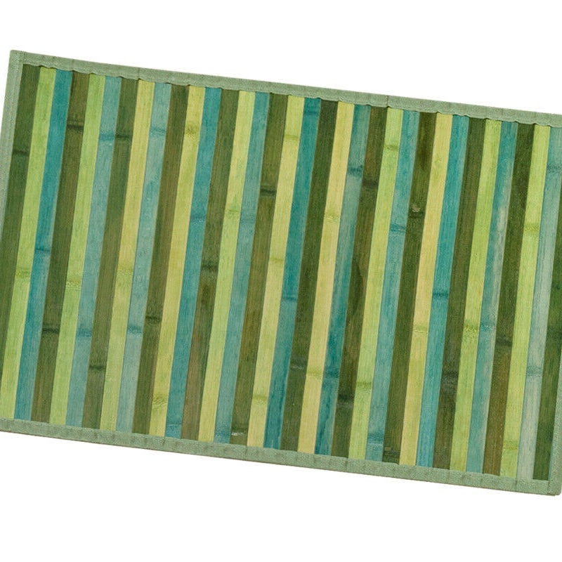 Dywan Bambusowy 50x135 cm Antypoślizgowa Prostokątny Obrus śniadaniowy Zielony