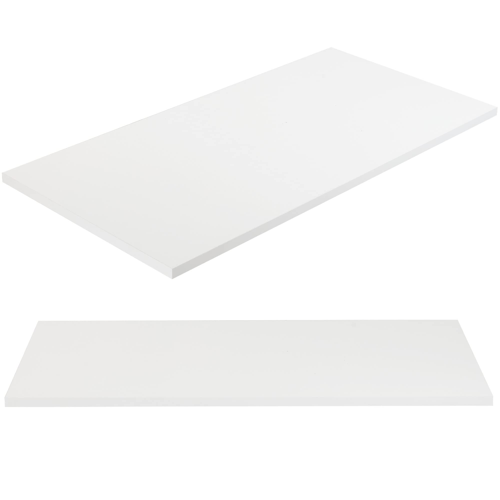 Tablakala Piano in legno per scrivania, 140x70 cm, Spessore 3 cm, Finitura bianca, Compatibile con scrivania regolabile in altezza, Pannello in legno - 5