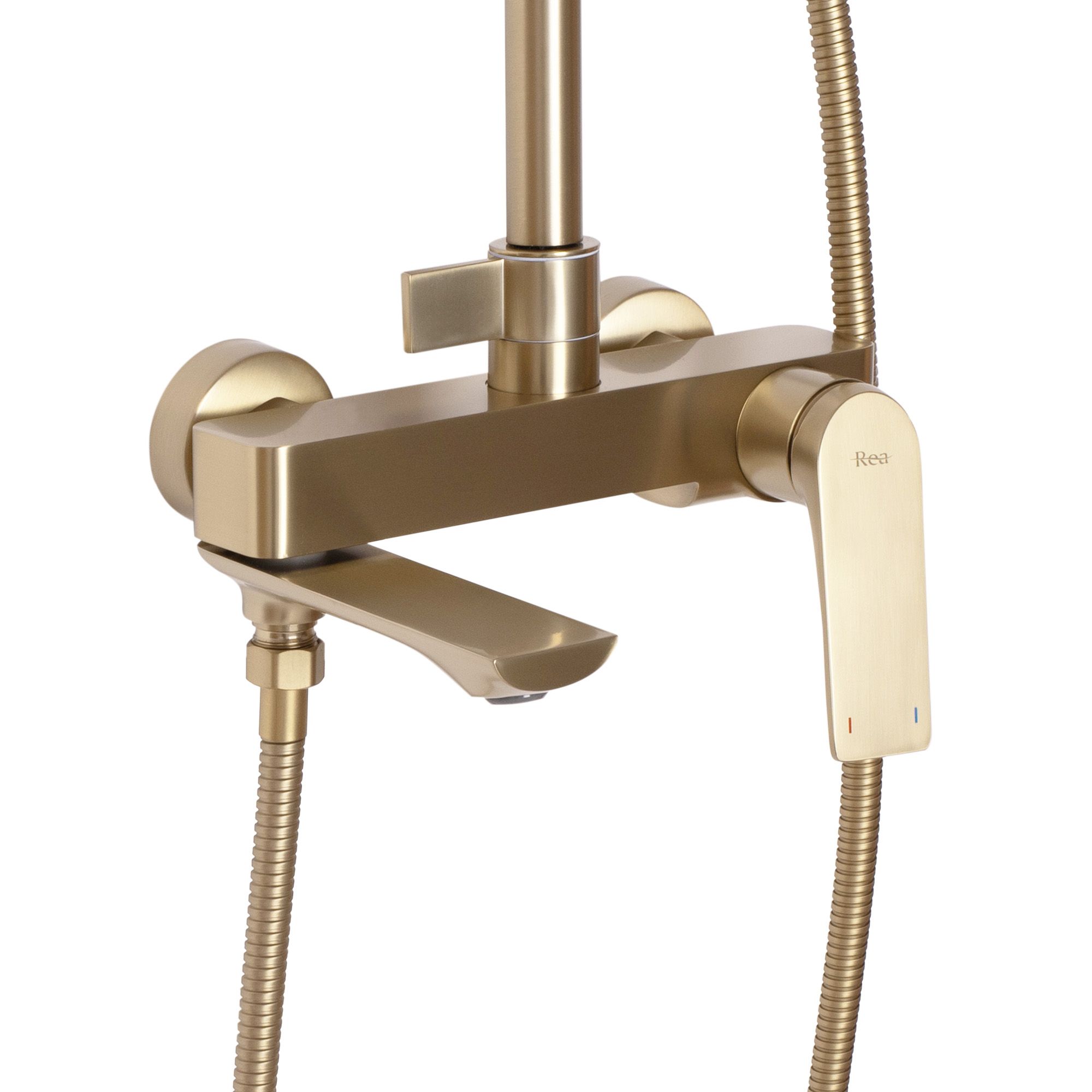 Zestaw Prysznicowy REA AVALON Złoty Szczotkowany - 3