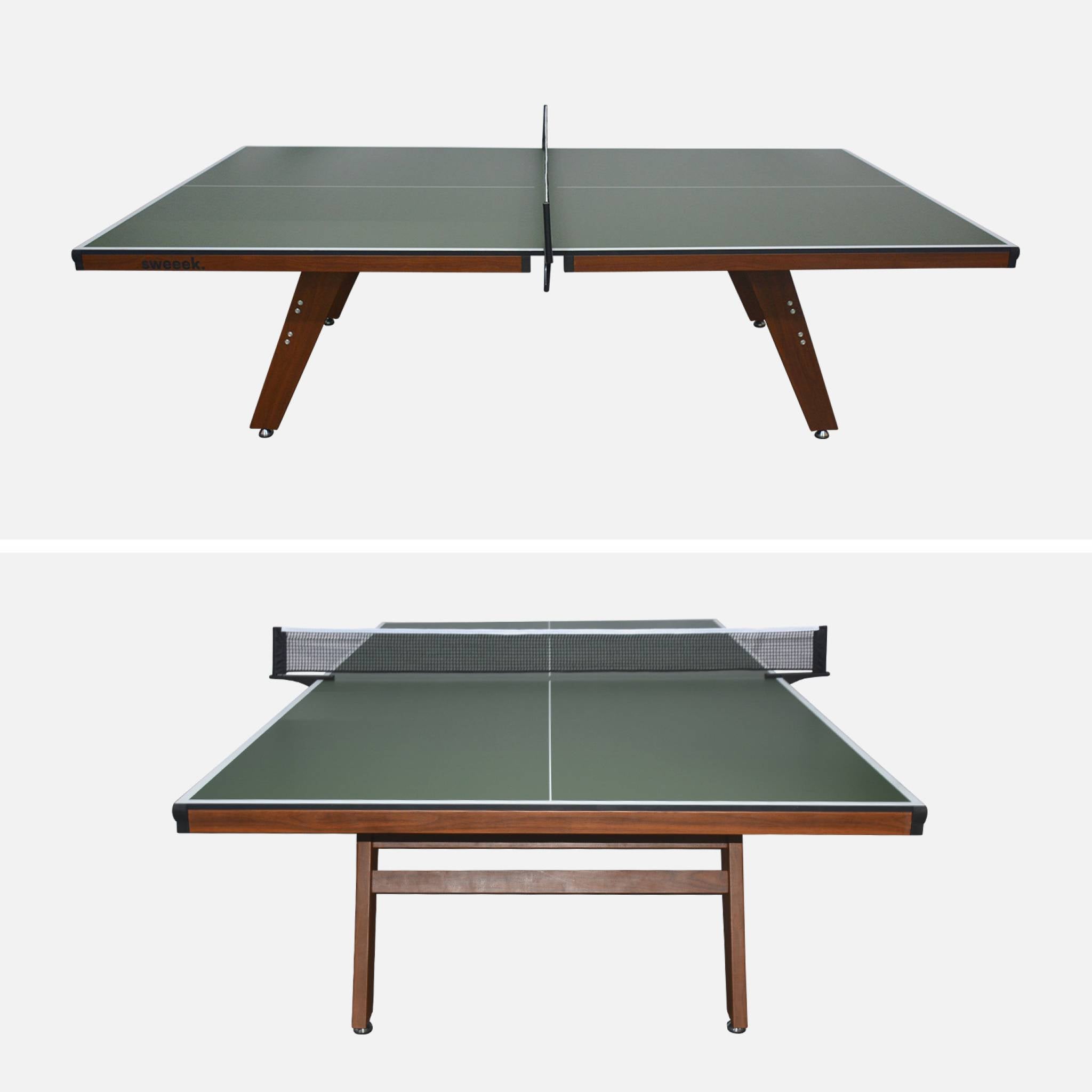 Table de ping pong intérieur deluxe kaki avec 2 raquettes et 3 balles TABLE DE PING PONG INTÉRIEUR DELUXE - 7