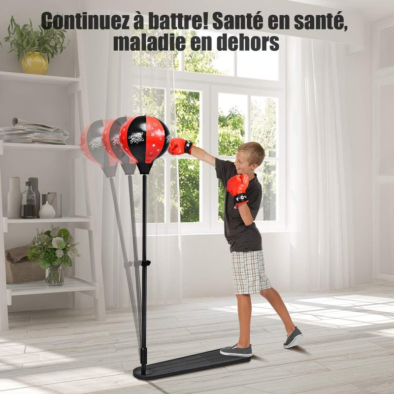 Worek treningowy Punchingball z regulowaną wysokością 85-130 cm, dla dzieci powyżej 8 lat