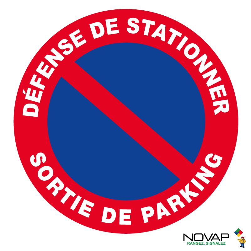 Panneau Signalétique "PARKING PRIVÉ DÉFENSE DE STATIONNER" - Extérieur - ABS Anti-UV