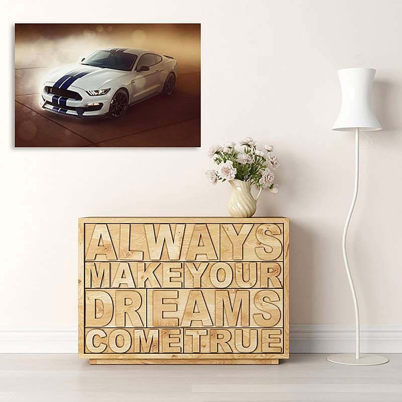 Tableau voiture de sport 5 - 100 x 70 cm - 4