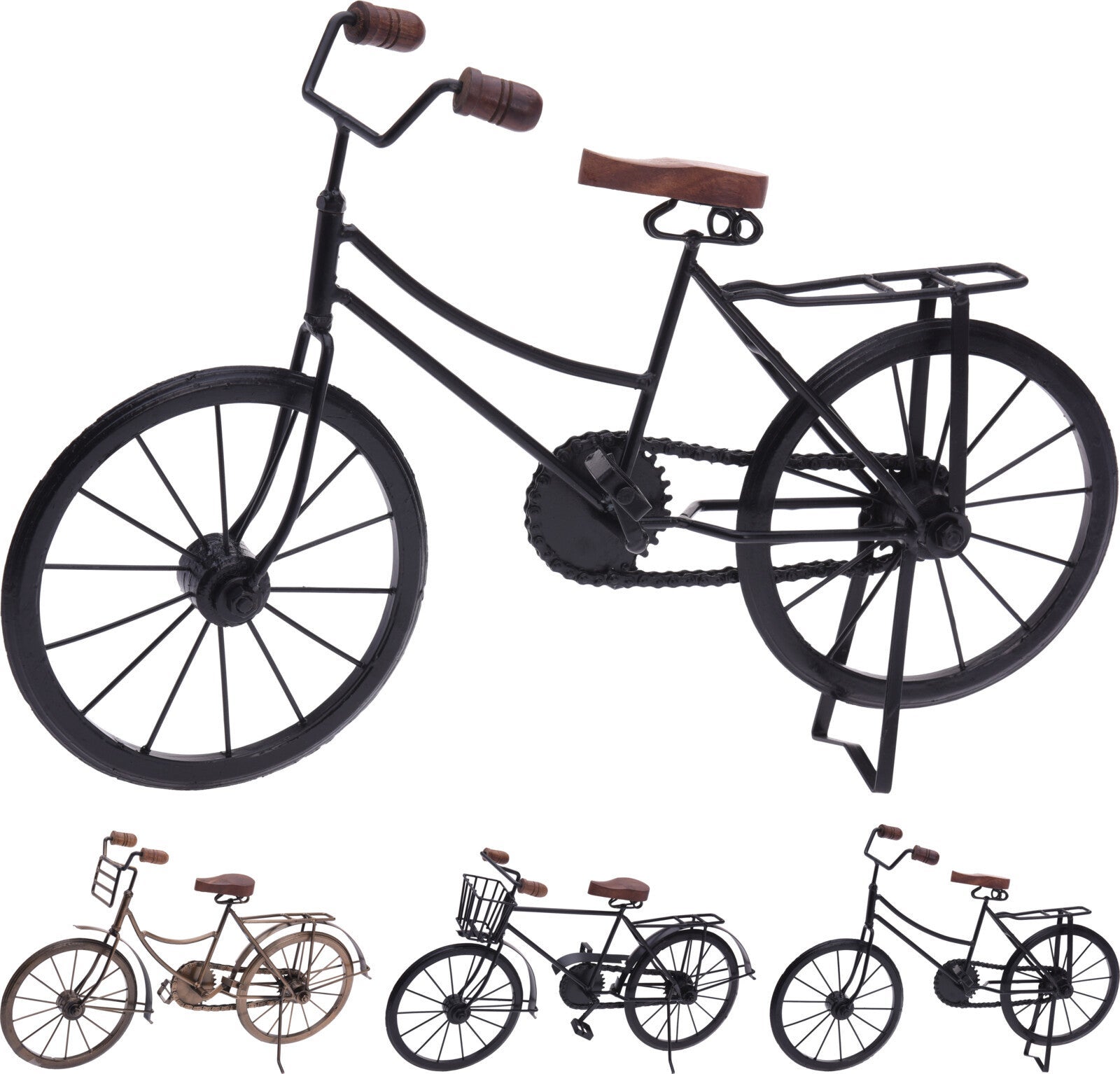 Vélo décoratif en métal pour décoration de chambre 47 x 27 cm - 2