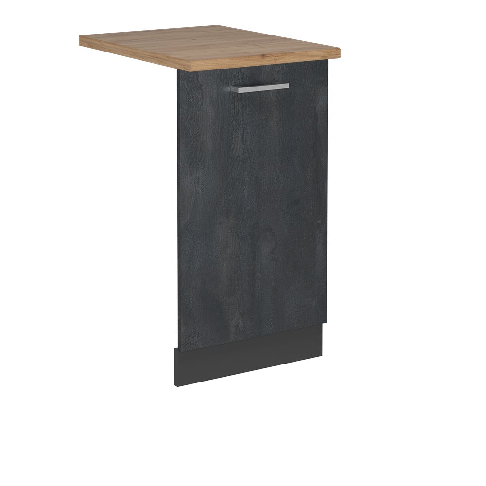 Vicco Panel przedni zmywarki R-Line, Czarny beton, 45 cm , BP Dąb