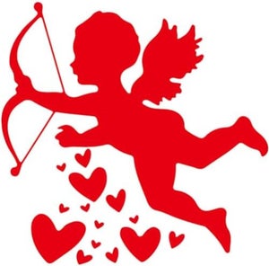 Sticker Mural Infini Amour - Décalque PVC 55x39 Cm Pour Chambre, Salon, Saint-Valentin