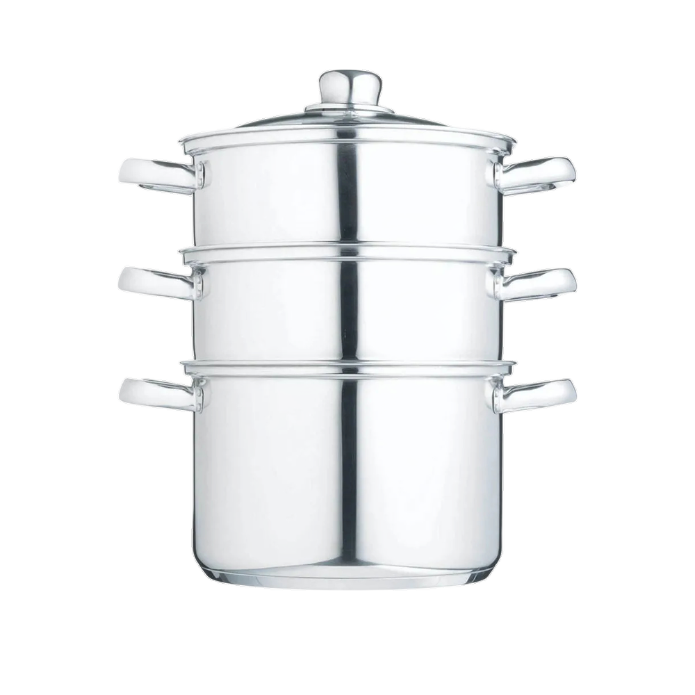Craft Cocedor Al Vapor 3 Niveles Acero Inoxidable 27 Cm Acero Inoxidable, Leroy Merlin