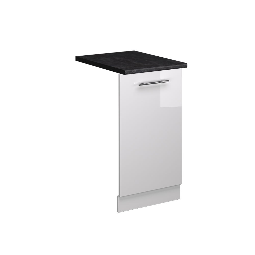 Vicco Panel przedni zmywarki Fame-Line, Biały wysoki połysk, 45 cm , BP Antracyt