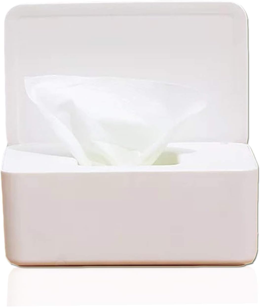 Pojemnik o dużej pojemności do przechowywania chusteczek higienicznych, dozownik chusteczek nawilżanych z hermetyczną, prostokątną pokrywką do łazien