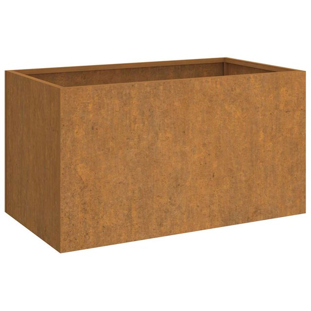 Vaso da fiori, Fioriera 62x40x39 cm Acciaio Corten