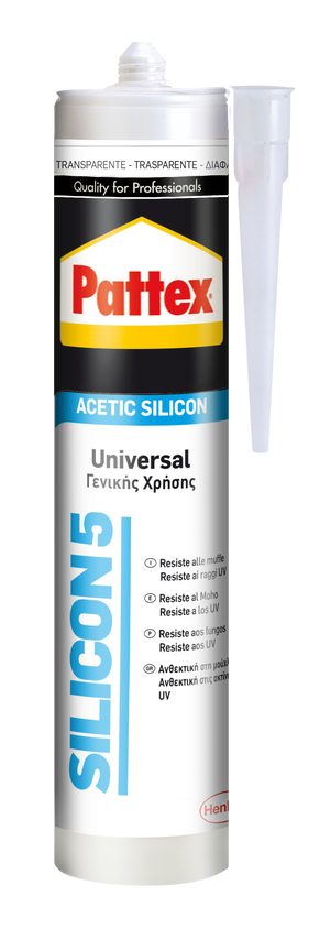 Silicone Acétique Transparent CFG W00010 - Cartouche 280ml - Polyvalent