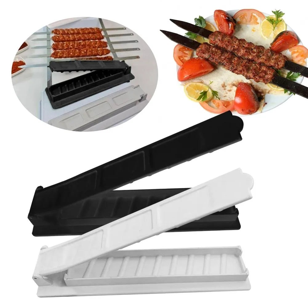 2PCS kebab Maker jeden rząd grilli wielokrotnego użytku praktyczny grill kempingowy - nique akcesoria do grillowania narzędzia gadżety kuchenne