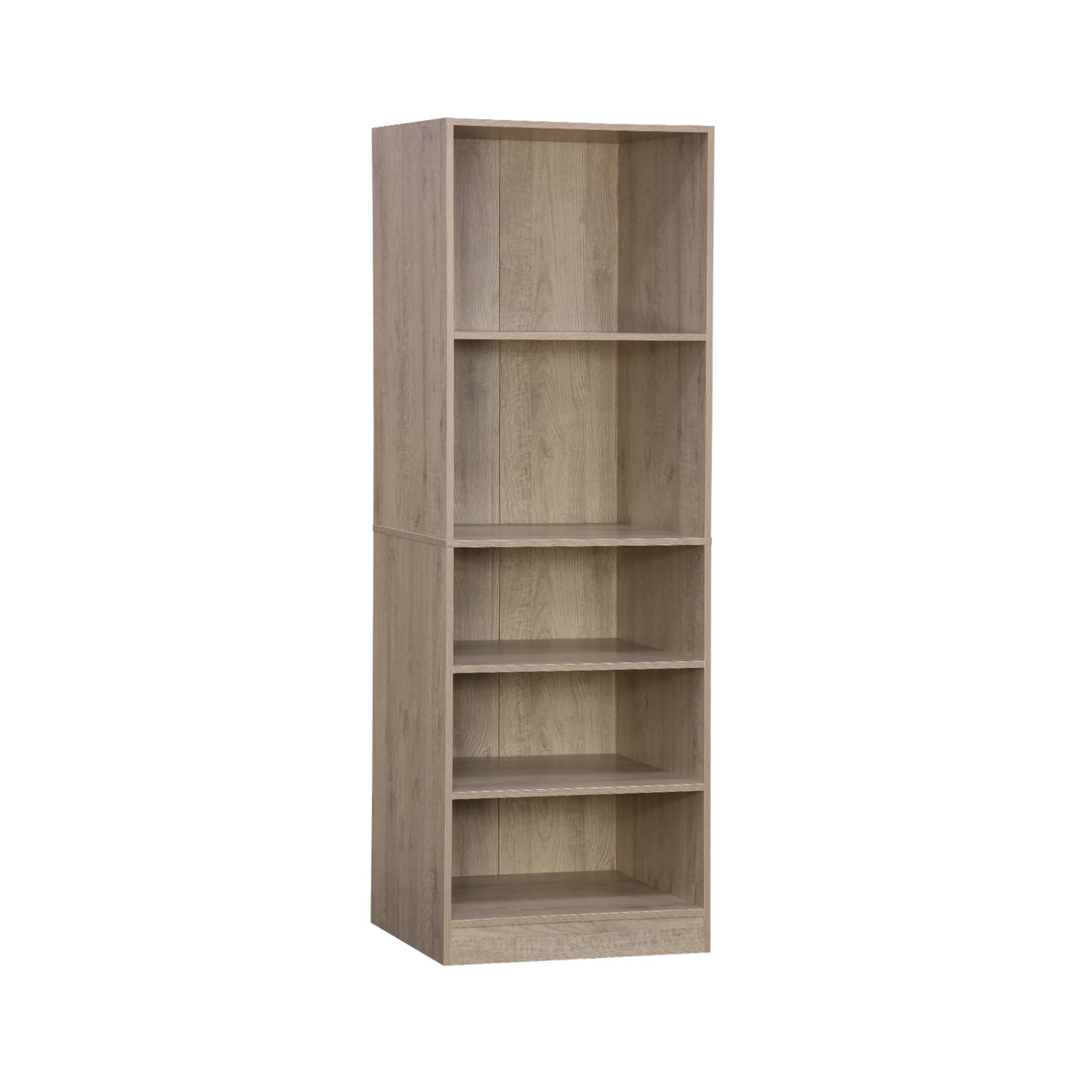 Modulo armadio con 1 armadio, 6 ripiani e 1 anta, Bianco Modulo armadio con 1 armadio, 6 ripiani e 1 anta, Bianco