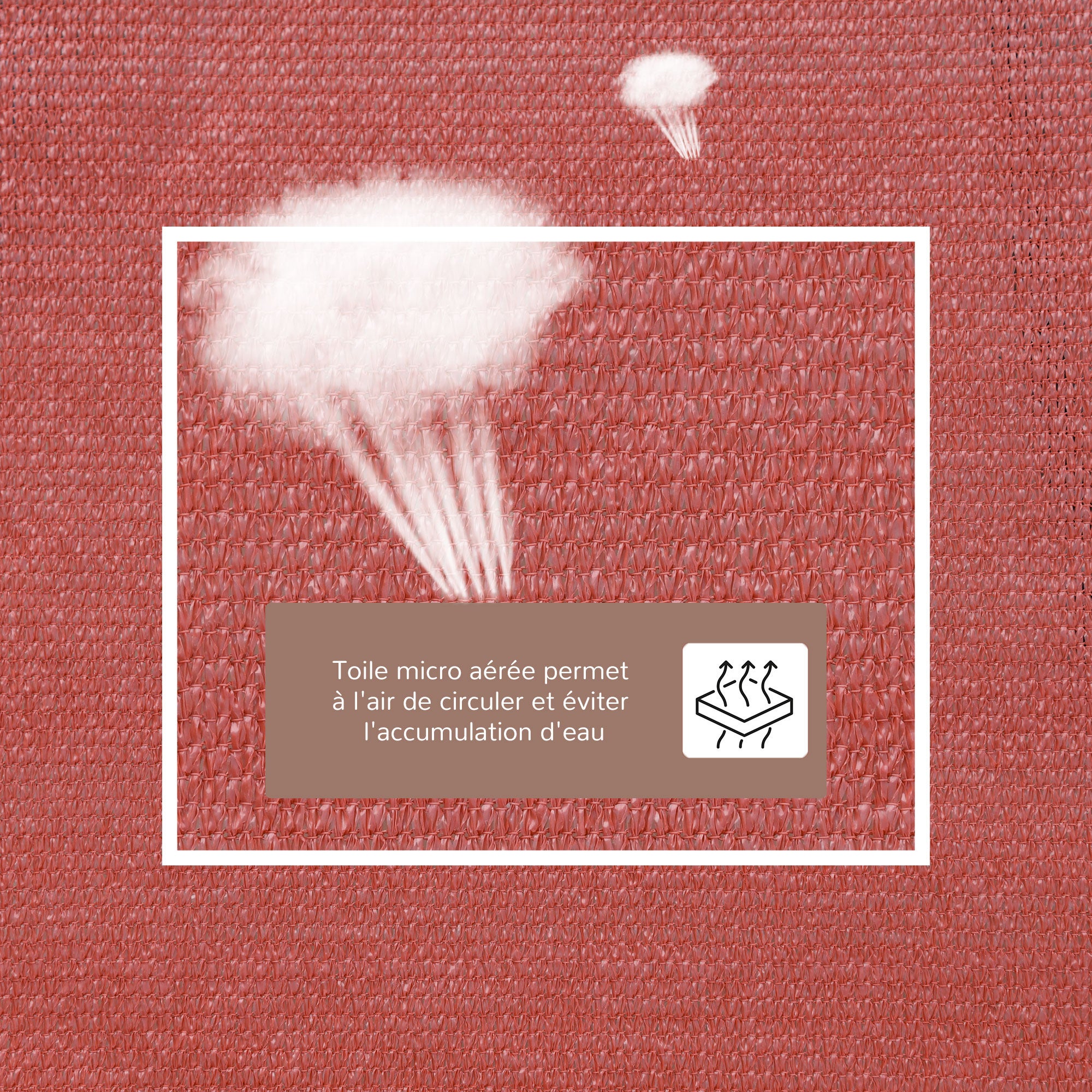 voile d'ombrage Plastique Outsunny - 4