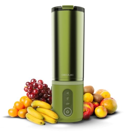 Leroy Merlin Batidora power titanium shake2go olive steel vaso metal 600ml 180w