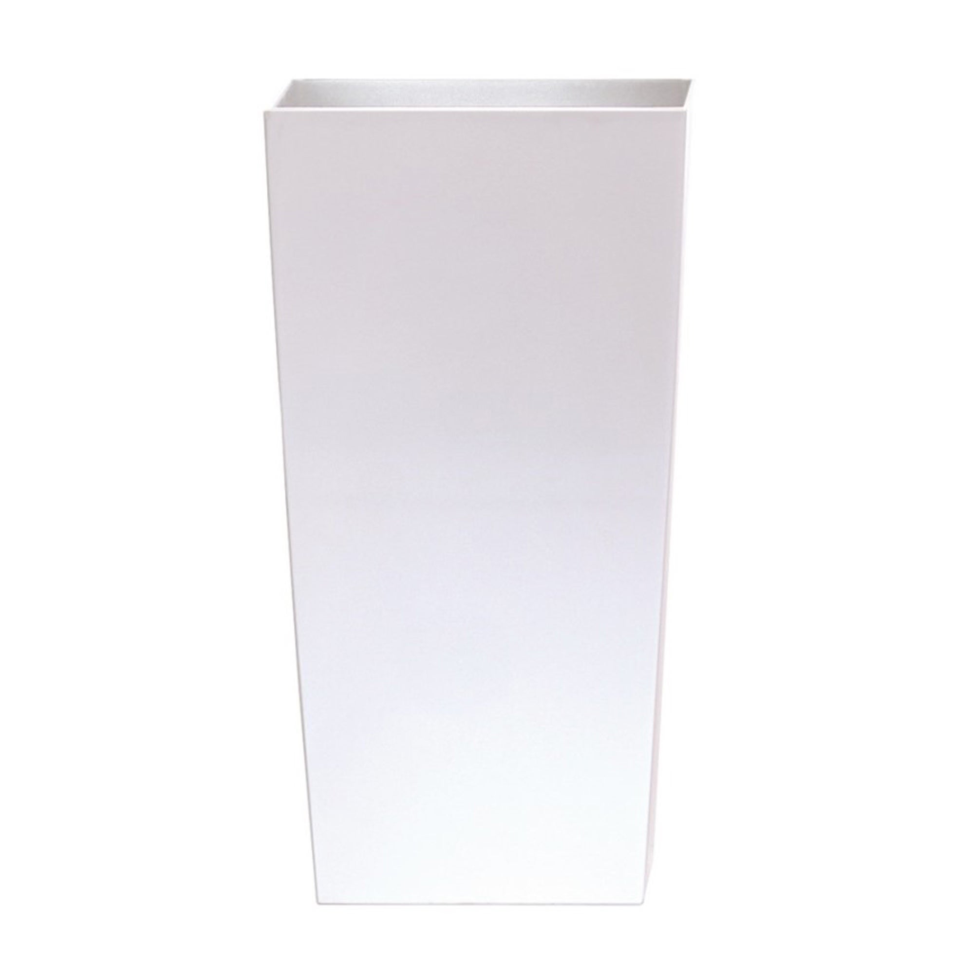 Pote de plástico branco alto 2L - 12,6 x 12,6 x 20 cm com tanque - 3