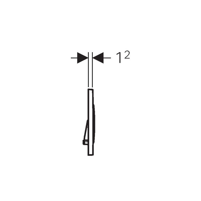Plaque de commande - Geberit - Sigma20 - Double touche - Acier inoxydable - 3