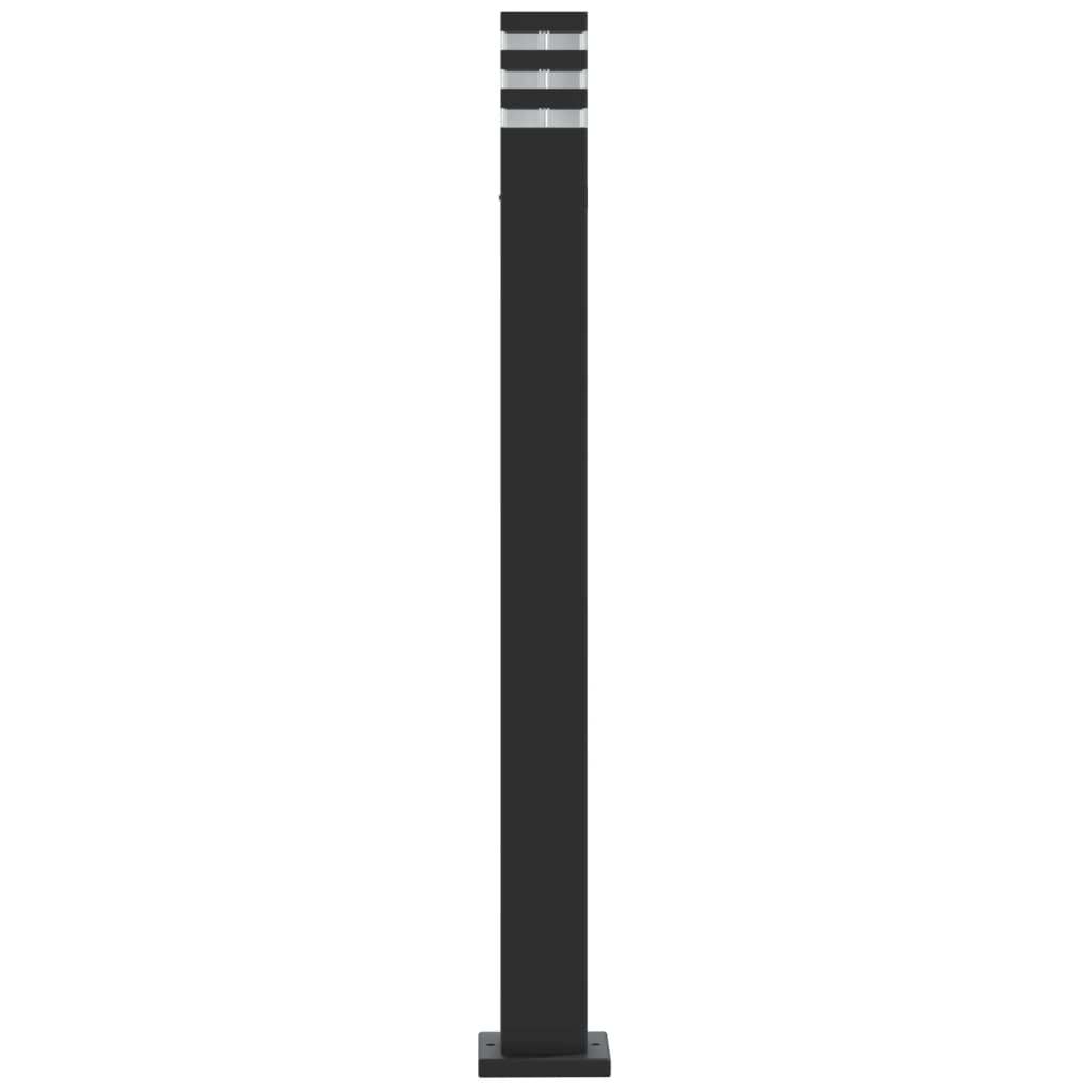 Luminária de chão externa preta 110 cm alumínio - COMFORTXL - 5