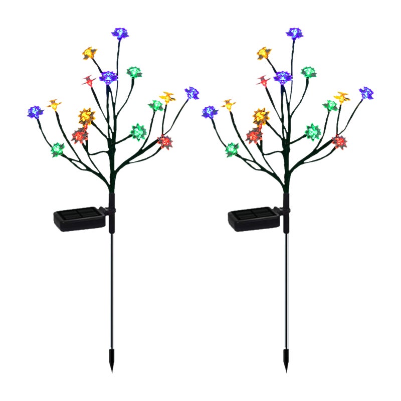 Dimweca Lampe Solaire Lotus - 28x28x12cm Fleur Lotus Avec Globe En